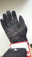 Перчатки для езды на мотоцикле кожаные, с защитными вставками (мото перчатки) черные размер L #6, Александр Т.