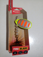 Вращающаяся блесна для рыбалки Mottomo Fire Blade #4 17g Fluo 46 #31, Василий Л.