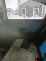 Обшивки карт дверей из эко-кожи для Nissan Almera G15 / Ниссан Альмера G15 2012-2018 (Ромб) Синий с Синим строчкой #6, Сергей К.
