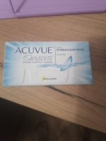 Контактные линзы для глаз двухнедельные Acuvue Oasys with HYDRACLEAR PLUS, Акувью Оазис 6 шт, 8.8, -0.75 #40, Юлия З.