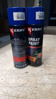 Аэрозольная краска акриловая быстросохнущая "Эмаль KERRY SPRAY PAINT", баллончик, глянцевая синяя RAL 5005 #88, Елена Ц.