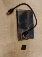 Внешний корпус для жесткого диска 2.5" SATA, USB-С 3.1, темный прозрачный #19, Victor T.