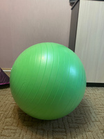 Мяч для фитнеса ONLYTOP, диаметр - 75 см, 1000 г, антивзрыв, цвет зелёный #20, Алина Р.