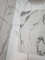 Коврик для ванной, Коврик в ванную Белый мрамор Ridberg 50x80см #49, К М.