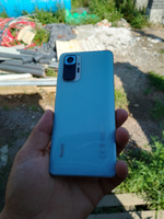 Задняя крышка для Xiaomi Redmi Note 10 Pro синяя ("Голубой лёд") #27, Ismoil S.