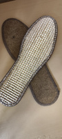 Стельки для обуви из натурального войлока с фольгой / Теплые зимние осенние перфорированные из шерсти с мехом анатомические толстые тонкие дышащие мягкие без подогрева / 38 #78, людмила ц.