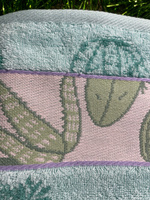 Cleanelly Полотенце для лица, рук  Cactus, Хлопок, 50x90 см, зеленый, светло-зеленый, 1 шт. #94, Ольга В.