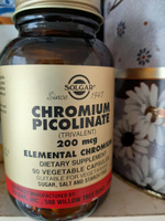 Solgar, Chromium Picolinate "Пиколинат хрома", 200 мкг, 90 капсул #67, Екатерина К.