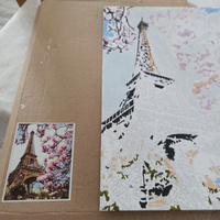 Картина по номерам на картонной основе LORI Весна в Париже 38х28,5 см, антистресс в подарок #160, Регина Х.