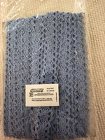 Кружево вязаное, шир 20 мм * уп 10 м цвет голубой для шитья, рукоделия и творчества #43, Анжелика Б.