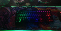 Коврик для мышки большой с RGB подсветкой. Игровой коврик для мыши и клавиатуры 800*300. Компьютерный коврик для ПК и ноутбука. Монстр #75, Александра Р.