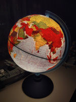 Globen Интерактивный глобус Земли физико-политический рельефный с LED-подсветкой, диаметр 25 см. + VR очки #55, Юлия А.