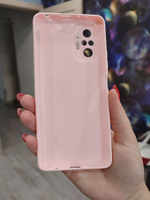 Чехол для Xiaomi Redmi Note 10 Pro / чехол на редми нот 10 про силикон матовый розовый #11, Ирина Ш.