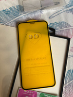 Полноэкранное защитное 3D стекло для телефона Apple iPhone X, XS и 11 Pro / Противоударное закаленное стекло с полной проклейкой на Эпл Айфон Х, ХС и 11 Про / Глянцевое с черной рамкой #6, Катерина Филиппова