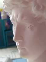 Статуэтка из гипса голова/бюст Давида белого цвета из гипса #18, Светлана Р.