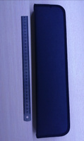 Пенал тубус для кистей художественных на молнии Пчелка, кожзам, размер 380х90 мм, черный #8, Юлия Е.