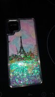 Чехол силиконовый переливашка с рисунком Эйфелева башня на Samsung A12 / M12 / для Самсунг А12 / М12 #71, Ирина К.