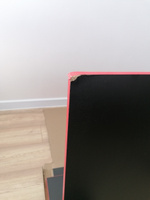Стол игровой геймерский стол компьютерный офисный письменный 135х60х75, черно-красный #58, Артем П.