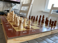 Набор игр 3 в 1 (шашки, шахматы, нарды) из дерева, 29x29см #5, Василий К.