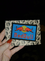 Нашивка, шеврон, патч (patch) Red Bull, размер 9,4*5,8 см, 1 шт. #21, Валерия Ц.