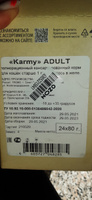 Влажный корм KARMY ADULT для кошек старше 1 года Паучи 24 шт. по 80г. Лосось в желе #8, Лариса А.