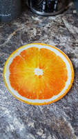Тарелка десертная стеклянная для подачи и сервировки Доляна "Сочный апельсин", диаметр 18 см, цвет оранжевый #24, Людмила О.