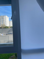 Рулонные шторы Мини Плэйн белый 135*185 см/ Унистайл, на раму, на створку, на окно, однотонные, полиэстер #111, Анна В.