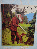 Картина по Номерам 40х50 На охоте Охотник Холст на Подрамнике #116, Алена Феоктистова