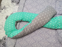 Декоративная наволочка на u-образную подушку для беременных140х90 см #3, Лидия К.