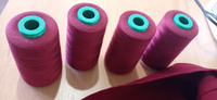 Нитки Bestex для шитья, швейной машинки, промышленные 40/2, универсальные, 4572 м (5000 ярд), 1 шт, цвет 247 темно-вишневый #33, Татьяна Ж.