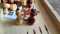 Шахматы, шашки и нарды 3 в 1, деревянная настольная игра большая 41*41 см #7, Алексей Р.