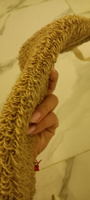 Мочалка натуральная длинная жесткая из крапивы для тела для бани и сауны VIVAL #48, Анна М.