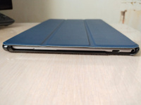 Чехол-обложка MyPads для Huawei MediaPad M5 Lite 10 (BAH2-L09/W09/AL10) тонкий умный кожаный на пластиковой основе с трансформацией в подставку синий #3, Дарья Б.