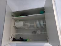 Кухонный модуль навесной, шкаф Artmebellux 720*320*800 мм, Белый #5, Елена П.
