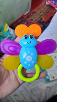 Погремушка для новорожденного Smart Baby "Бабочка" с прорезывателем для зубов: развивающая игрушка для малышей, грызунок #74, Александра Ш.