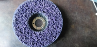 круг шлифовальный коралловый 125мм фиолетовый 1шт. , диск фибровый для болгарки ,диск для удаления краски , ржавчины на УШМ #59, Владимир К.