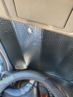 Солнцезащитная шторка автомобильная Feen, солнцезащитный экран на лобовое стекло Bubble Series 140 х 70 см #8, Андрей Н.