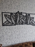 Панно на стену декоративное из дерева, картины для интерьера, декор для дома "Листья триптих" #6, Ольга Б.