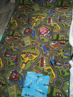 Витебские ковры Коврик для детской, Полиамид, Искусственный войлок, разноцветный, 1.5 x 3 м #47, Александр Н.