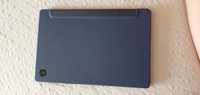 Чехол для планшета Samsung Galaxy Tab A8 10.5" (2021) SM-X200/X205, из мягкого силикона, трансформируется в подставку (темно-синий) #71, Татьяна П.
