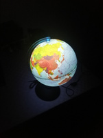 Глобус Земли Globen физический-политический, с LED-подсветкой, диаметр 25см. #65,  Александра