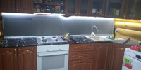 Самоклеящаяся пленка для мебели мрамор камень для кухни и ванной ПВХ, ширина 60 см, рулон 3 м, черный цвет #106, Анна В.