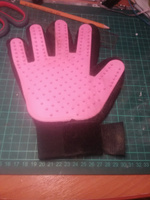 Перчатка для вычесывания шерсти кошек STEFAN, розовый, PMG-1201PNK #81, Ольга С.