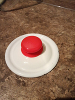 Сменная ручка на крышку чайника, кнопка для крышки кастрюли, сменный держатель для крышки, ухват для эмалированной посуды, цвет красный, набор 3шт. #11, НАТАЛЬЯ Н.