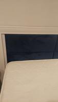 Мягкое изголовье кровати Velour Blue 30х80 см 1 шт. #4, Natali