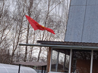 Флаг "Рожденный в СССР (герб Советского Союза)", большой 90 х 145 см #115, Андрей В.