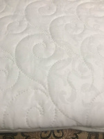 Топпер на диван 130х190 на резинке "МЕЩЕРА" матрас хлопковый белый #135, юлия ф.