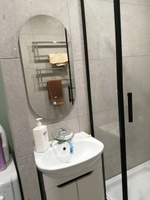 Зеркало для ванной Kapsula 80*40 овальное "парящее" с нейтральной LED-подсветкой #2, Светлана С.