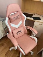 Компьютерное кресло Emperor Camp игровое детское с подножкой, стул школьный, геймерское игровое кресло, износостойкая кожа, розовый #92, Анна Л.