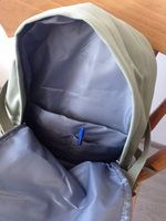 Рюкзак школьный для ноутбука, с брелком лягушкой, 16 л, зеленый #7, Мария В.